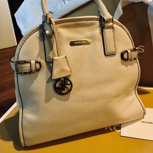 Michael Kors cream leather handbag